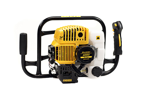 Мотобур CHAMPION AG352 (1,4кВт, 51,7см3, 9,4кг, без шнека) 