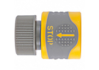 Соединитель PALISAD LUXE пластиковый быстросъемный, внутренняя резьба с аквастопом (3/4") (66235)