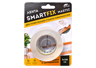 Лента клейкая для герметизации стыков поверхностей 50ммх3м W-con SmartFix MASTIC/10 (SFG5030M)