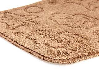 Коврик для ванной BANYOLIN на противоскользящей основе, коричневый 11мм (50х80см) (151)