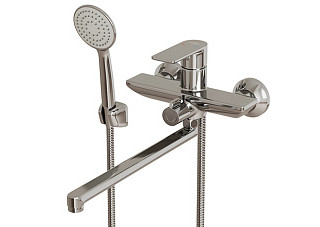 Смеситель для ванны и раковины 35k MIXLINE ML26-02  Life (Латунь,Длина излива 27см,Картридж 35мм)