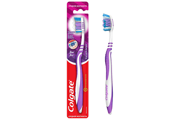 Зубная щетка COLGATE зиг-заг средней жесткости (FVN50537) (544) (1/72)
