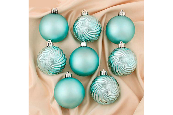 Набор елочных игрушек Sima-Land Ноктюрн 8шт d=6см 4941821