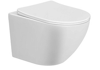 Унитаз подвесной ZM G0114Т TORNADO (безободковый сидение дюропласт,микролифт,быстросьем 180мм)