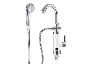 Водонагреватель-смеситель THERMEX Focus 3000 (нерж., 3.0кВт, момент. подача горячей воды)