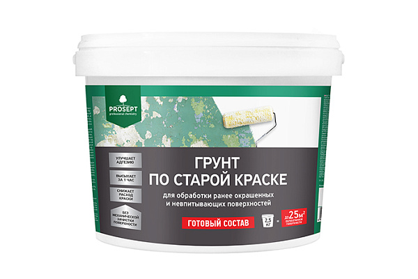 Грунт по старой краске ПРОСЕПТ готовый состав 2,5кг 078-2 (1/4)