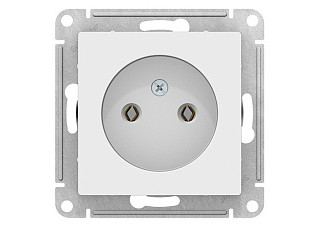 Розетка ATLASDESIGN б/з 16А механизм белый (ATN000141) (156)