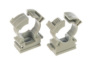 Держатель-клипса унив. 16мм серая РосДюбель (кратно 300) (947)