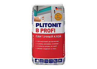 Клей для плитки PLITONIT В PROFI С1ТE 900х900 1.00mpa 25кг 10935