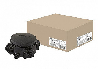 Коробка электромонтажная КЭМ 2-660-3 ОП D95 мм IP65, 3-х рожк. (карболит) TDM (1401-1101)