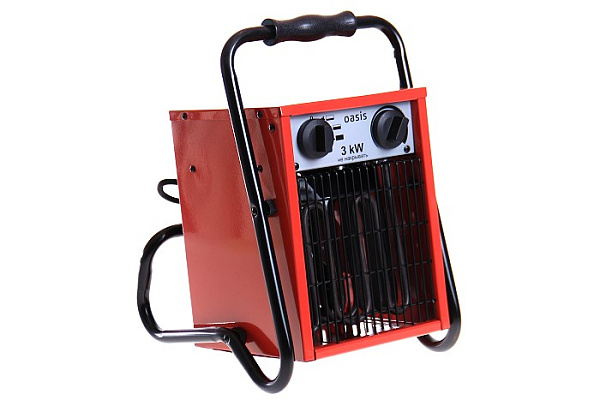 Тепловая пушка электрическая OASIS TP-30S (3000Вт, площадь обогрева-30м²)