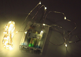 Гирлянда TDM "Роса100" 100LED, 10м, 3000К, 3хАА (0361-0053)