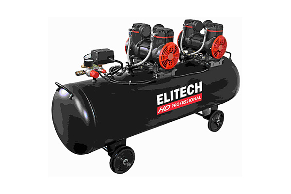Воздушный компрессор ELITECH HD ACF 500-120S безмаслянный (120л, 500л/мин, 4 цилиндра, 8бар, 2,9кВт)