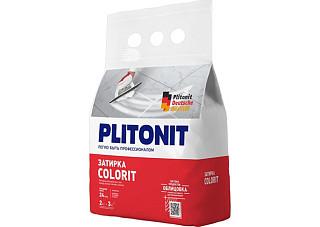 Затирка PLITONIT COLORIT светло-серый (2кг) (шов 1,5-6 мм)