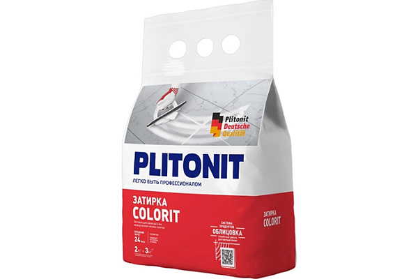 Затирка PLITONIT COLORIT светло-серый (2кг) (шов 1,5-6 мм)