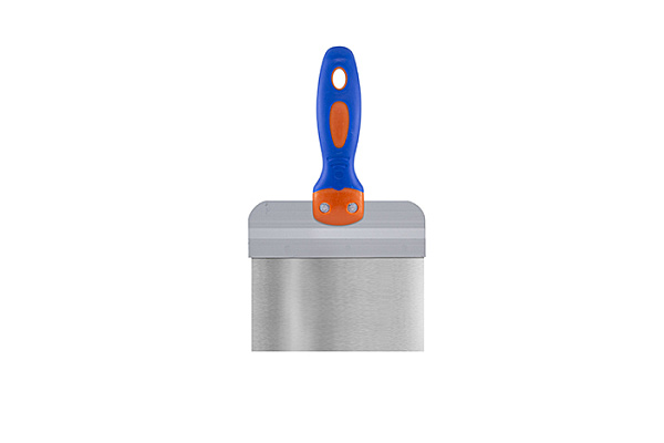 Шпатель фасадный GRAND прямой, нерж. сталь 0,4/0,42мм, шир. Лезв. 100мм, 150мм (12-9-415)