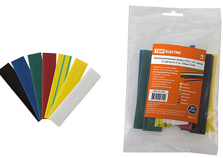 Термоусаживаемая трубка TDM ТУТнг 14/7 набор (7 цветов по 3 шт. 100мм) (0518-0507)